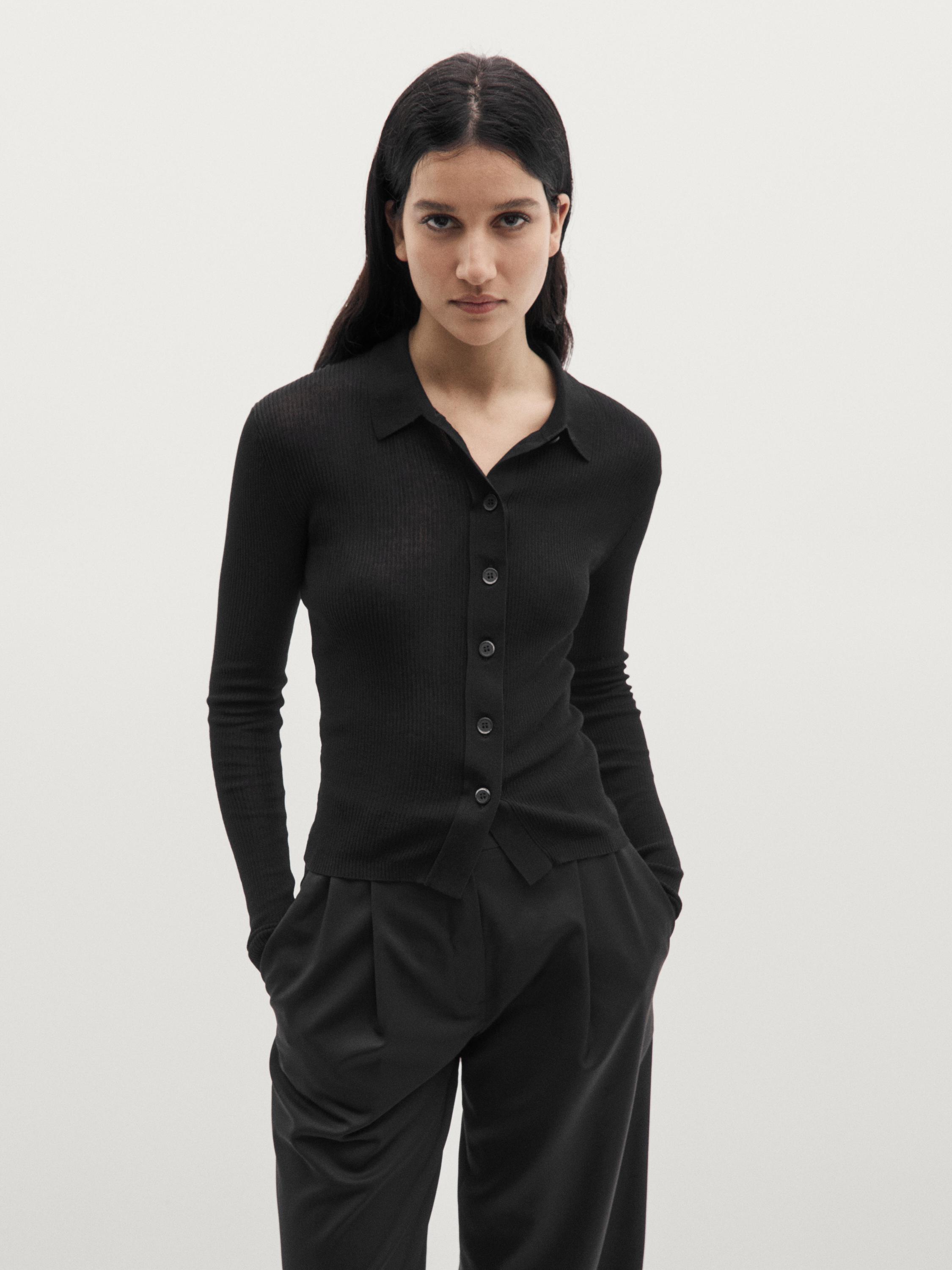 Cardigan en coton mélangé